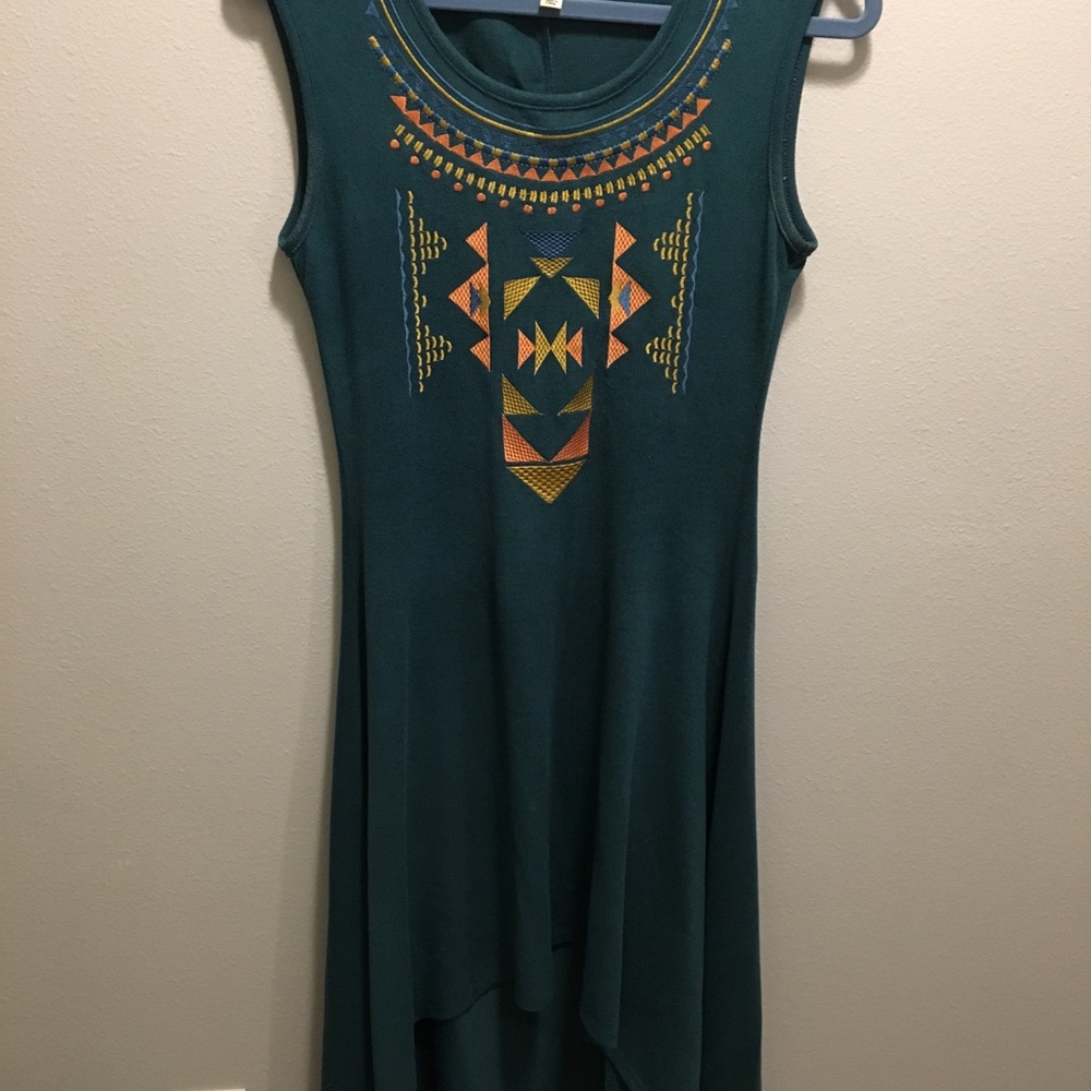 Tank top high low dress